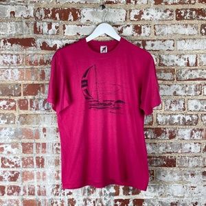 1986 Pink Boat Shirt L